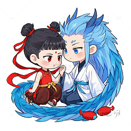 哪吒敖丙Q版小元素
