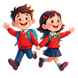 小学生上学素材