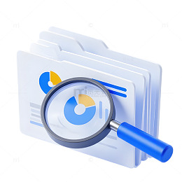 3d放大镜文件夹病例图标