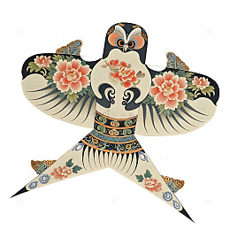 中国传统纸鸢插画素材