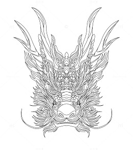 龙纹图案装饰矢量元素