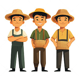 三位农夫的默契时光