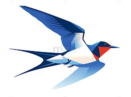 一只飞行的燕子卡通