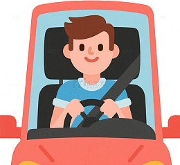 卡通最光荣劳动节司机工作人物元素