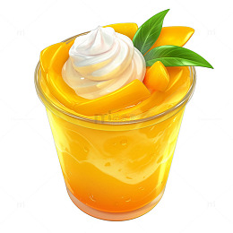 芒果美味冰淇淋