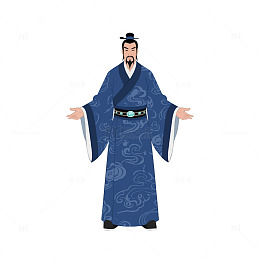 古代官员一品大臣卡通形象