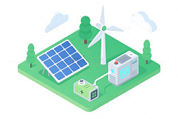 太阳能新能源图标