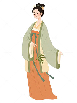 国潮古代仕女图