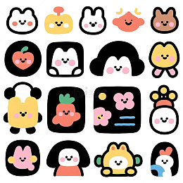 卡通插画小兔子