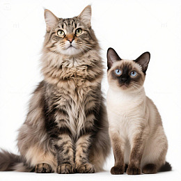 两只可爱猫咪