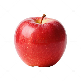 单颗苹果实物展示