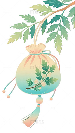 艾叶香囊端午节