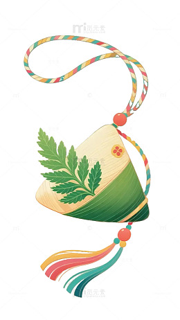 香囊艾叶五彩绳端午节