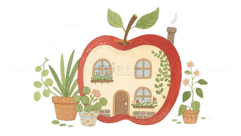 精致苹果造型房屋