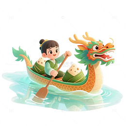 端午龙舟粽子古风