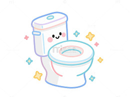 马桶可爱元素