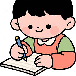 儿童卡通写字