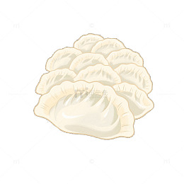 水饺食物 卡通1