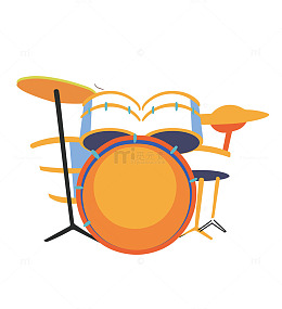 器表演架子鼓素材
