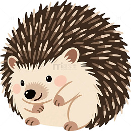 刺猬蜷缩警惕