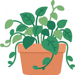绿色植物插画