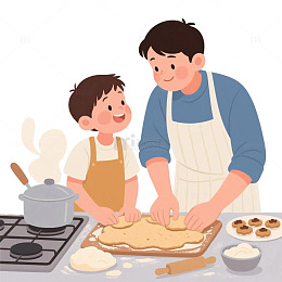 父子厨房做饼干