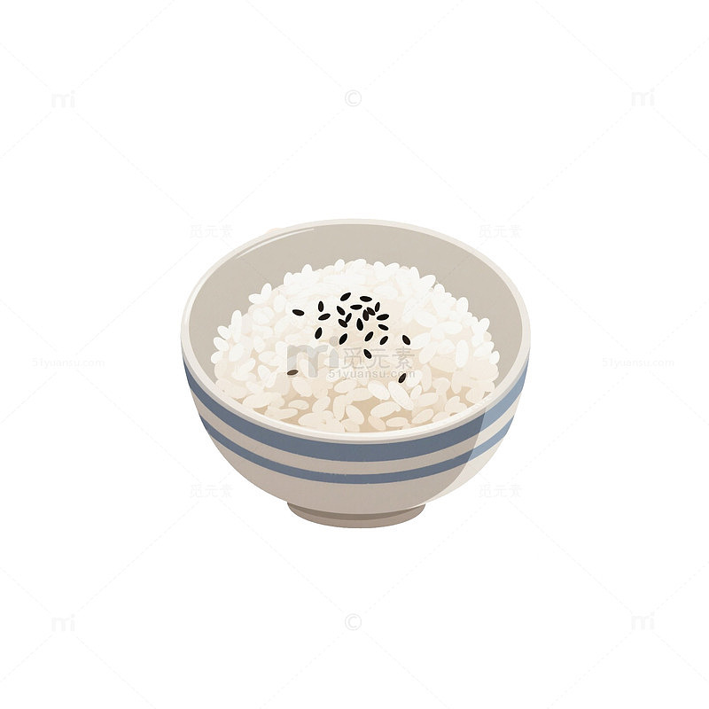 陶瓷碗盛热饭