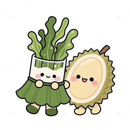 裙带菜牛奶榴莲