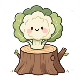 树墩子和花椰菜