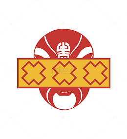 中国风京剧脸谱戏曲元素矢量元素