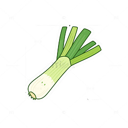 大葱蔬菜卡通