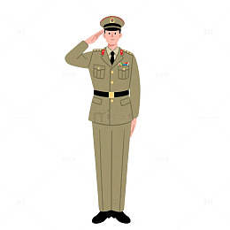 建军节军人免抠元素