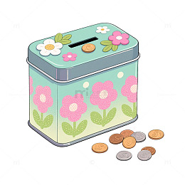 饼干盒铁皮花朵