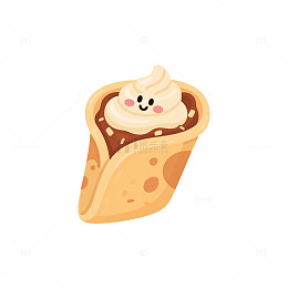 咸奶油可丽饼卡通