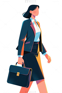女白领行走走路