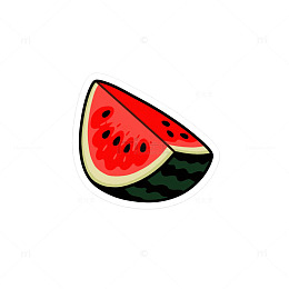 西瓜切片红瓤