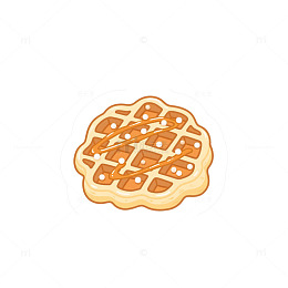 华夫饼珍珠糖糖浆