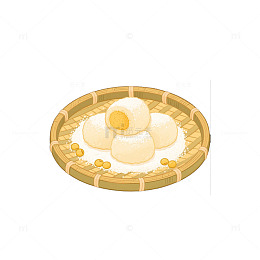 糯米麻糍黄豆粉