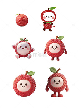 荔枝卡通拟人化