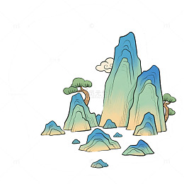 山水假山卡通2
