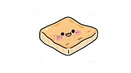 卡通面包可爱素材