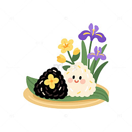 黄饭花紫兰草