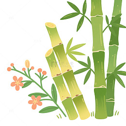 甘蔗竹子花草
