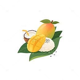 芒果糯米椰浆1
