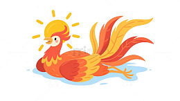 凤凰晒太阳免扣