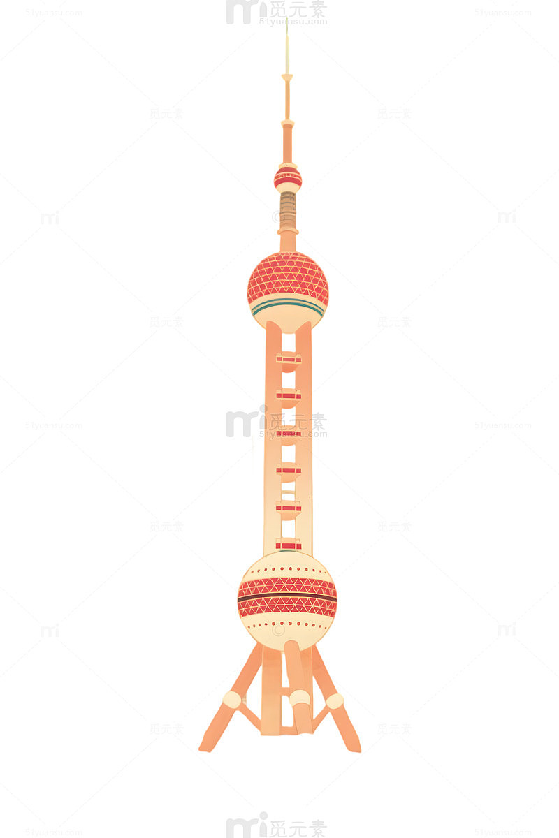 东方明珠插画设计