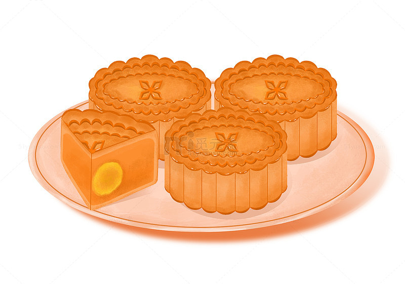 中秋月饼中秋节蛋黄月饼免扣