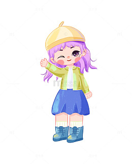 手绘人物 Q版女孩