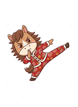 马年卡通吉祥物3