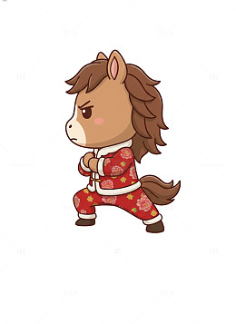 马年卡通吉祥物1